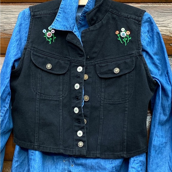 🏁 Vintage Levi's USA  550 Jeans Black  RELAXED 30 X 30 High Waist Mom Wedgie - Picture 11 of 16